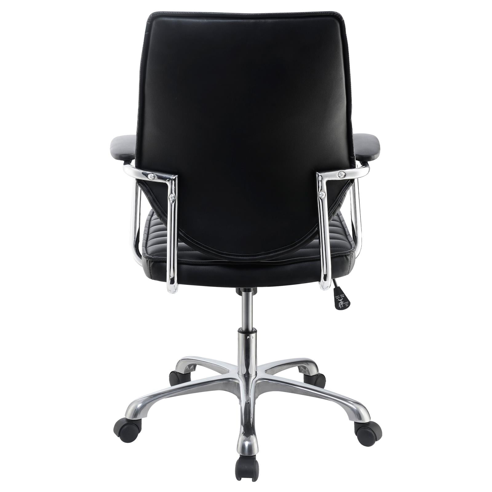 Chase Black/Chrome High Back Office Chair - 802269 - Bien Home Furniture & Electronics