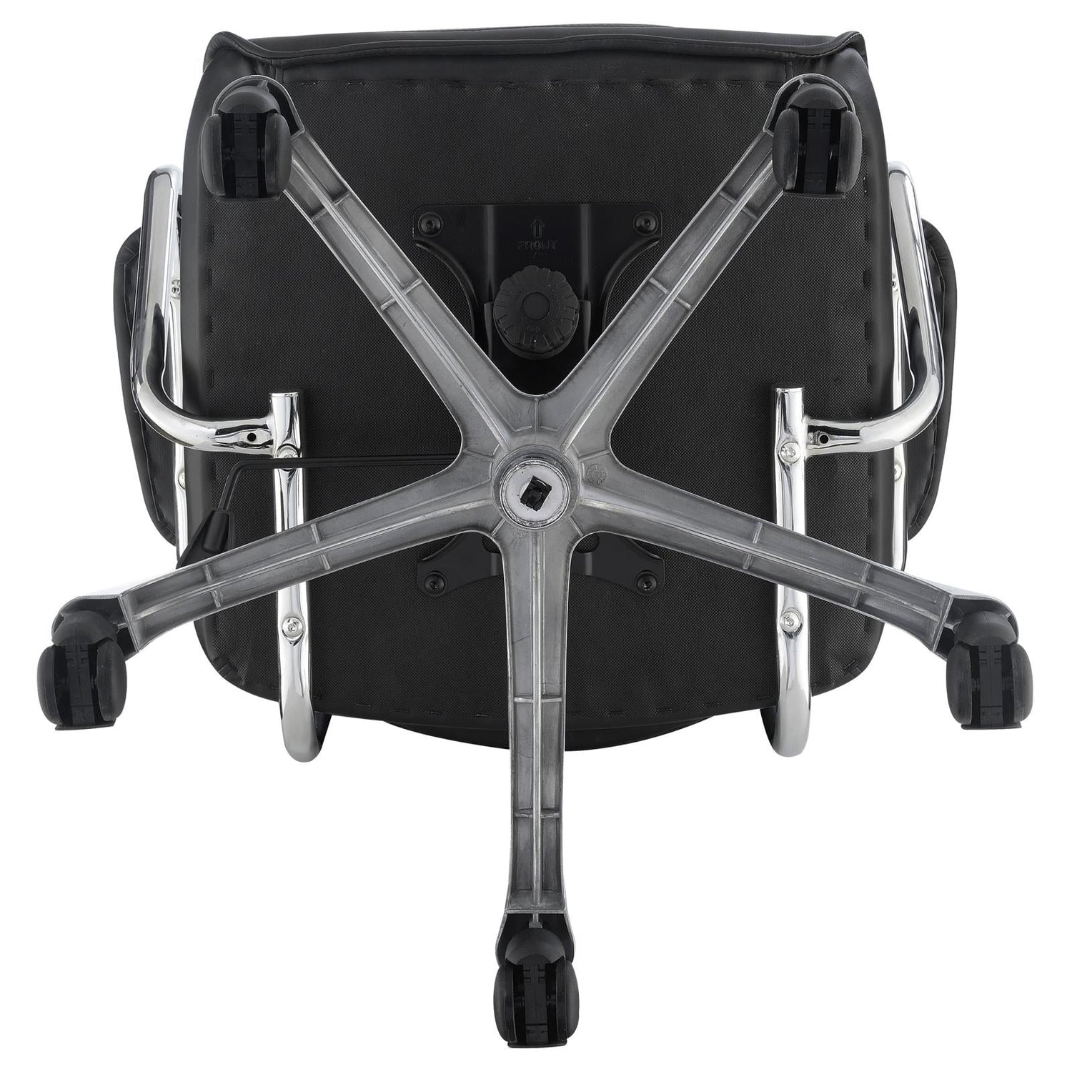 Chase Black/Chrome High Back Office Chair - 802269 - Bien Home Furniture & Electronics
