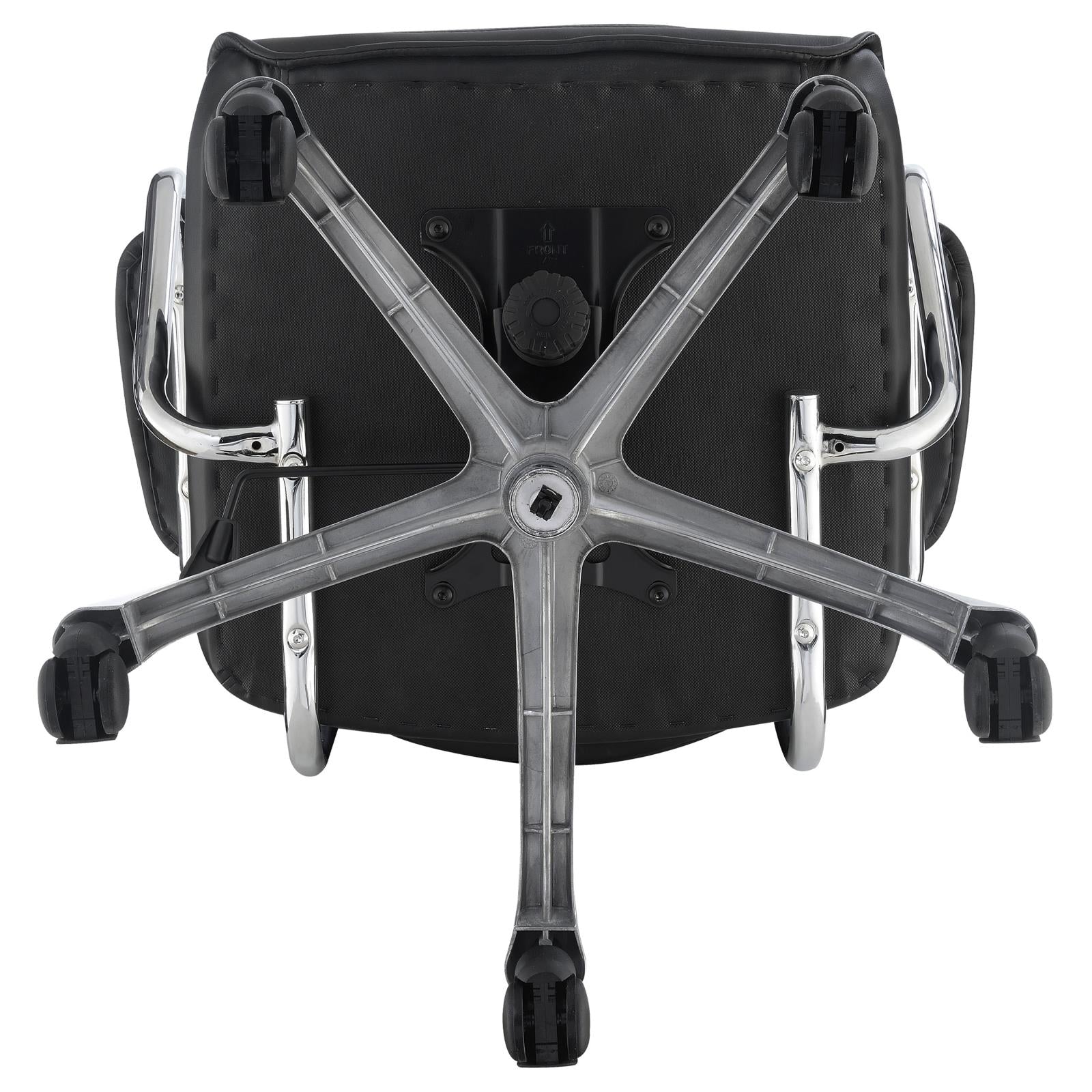 Chase Black/Chrome High Back Office Chair - 802269 - Bien Home Furniture & Electronics