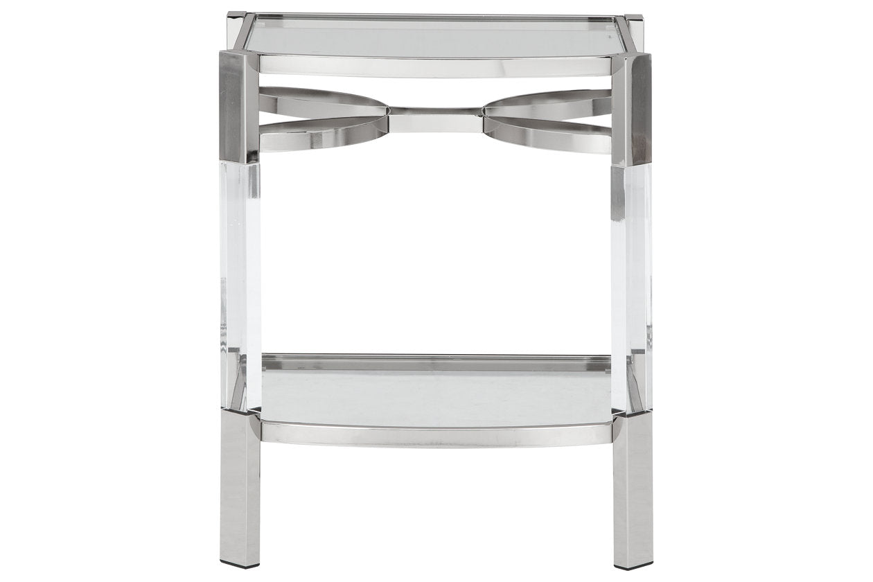 Chaseton Clear/Silver Finish Accent Table - A4000334 - Bien Home Furniture & Electronics