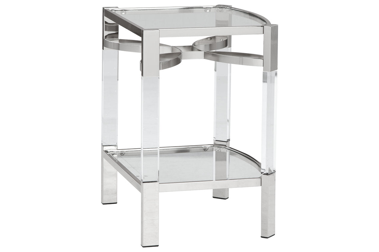 Chaseton Clear/Silver Finish Accent Table - A4000334 - Bien Home Furniture & Electronics