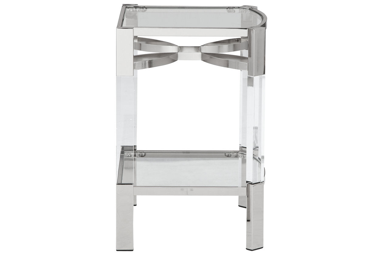 Chaseton Clear/Silver Finish Accent Table - A4000334 - Bien Home Furniture & Electronics