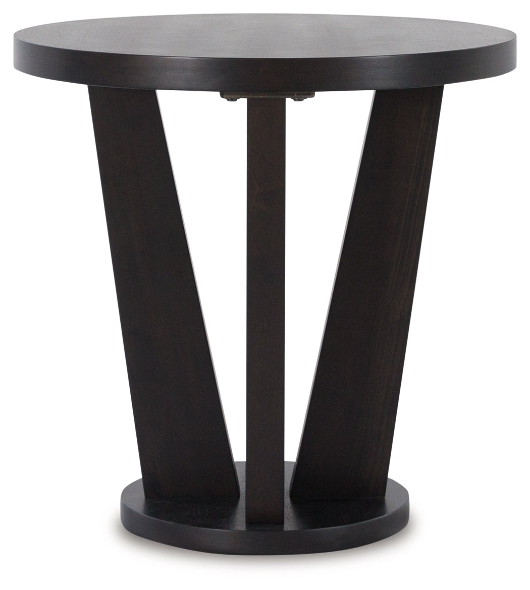 CHASINFIELD Dark Brown End Table - T458-6 - Bien Home Furniture &amp; Electronics