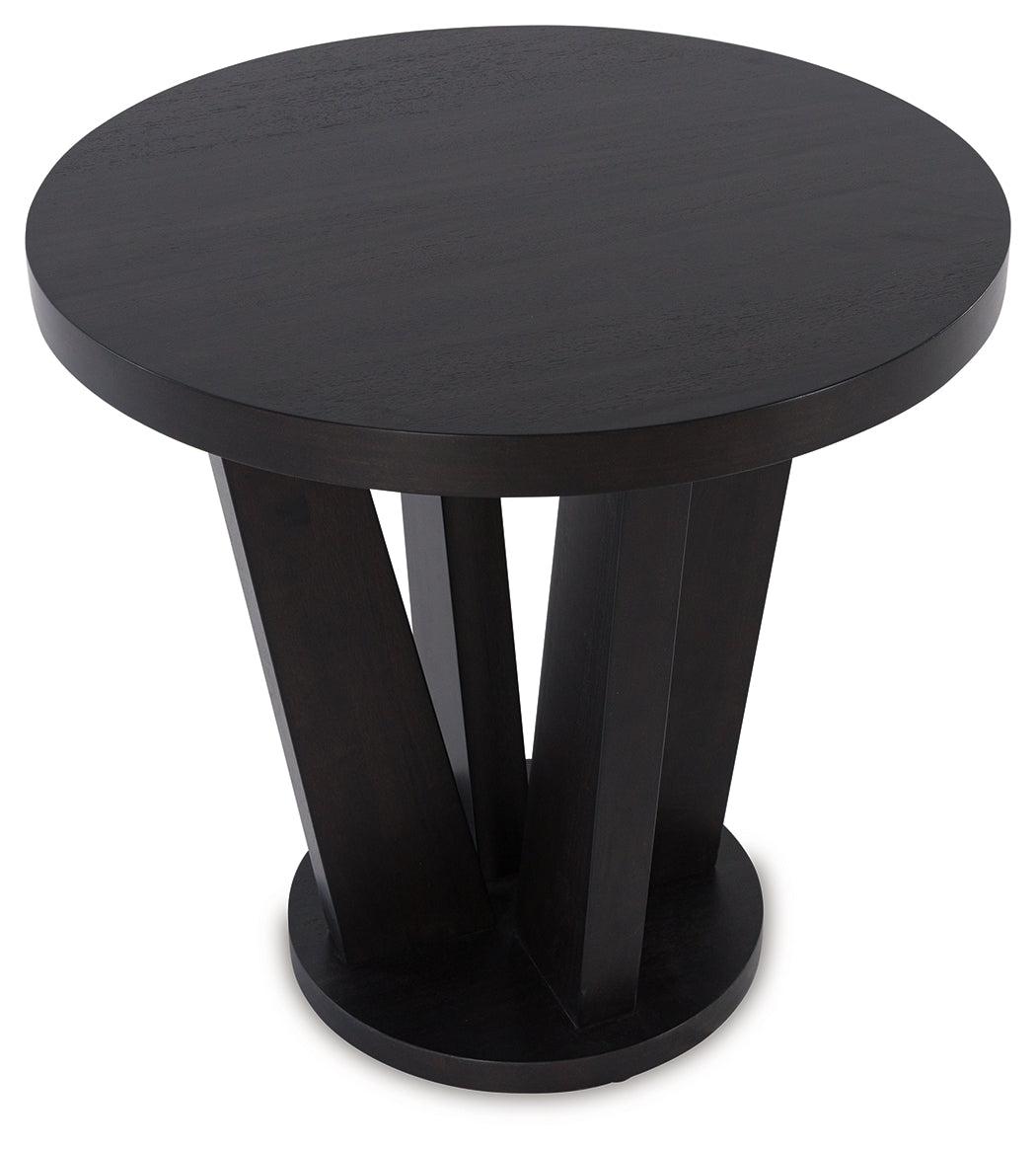 CHASINFIELD Dark Brown End Table - T458-6 - Bien Home Furniture & Electronics