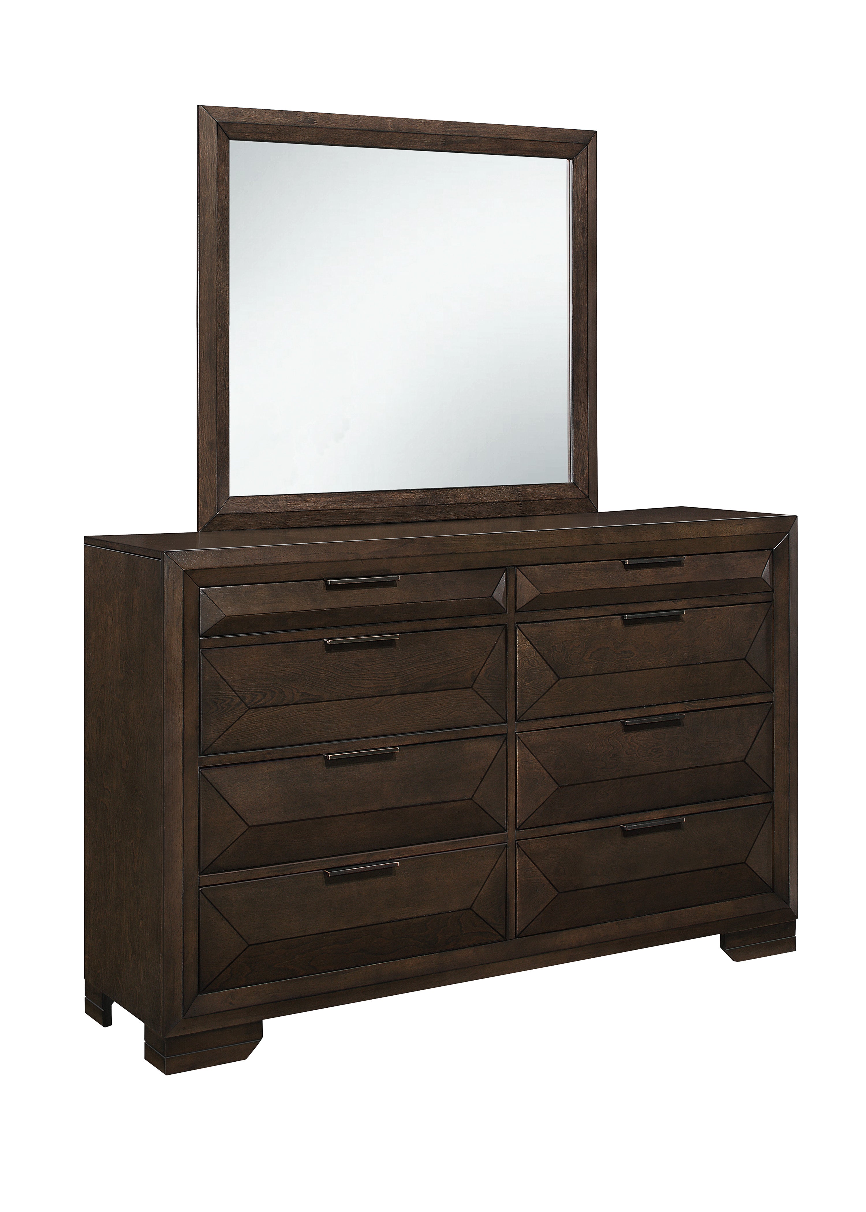 Chesky Bookcase Storage Platform Bedroom Set - SET | 1753K-1 | 1753K-DW | 1753-3 | 1753-4 | 1753-5 | 1753-6 - Bien Home Furniture & Electronics