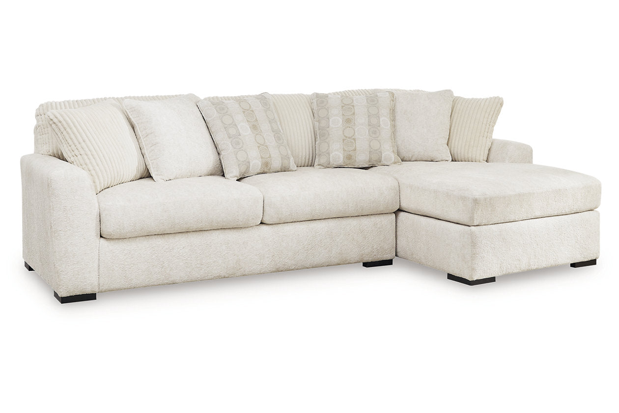 Chessington Ivory 2-Piece RAF Chaise Sectional - SET | 6190417 | 6190466 - Bien Home Furniture &amp; Electronics