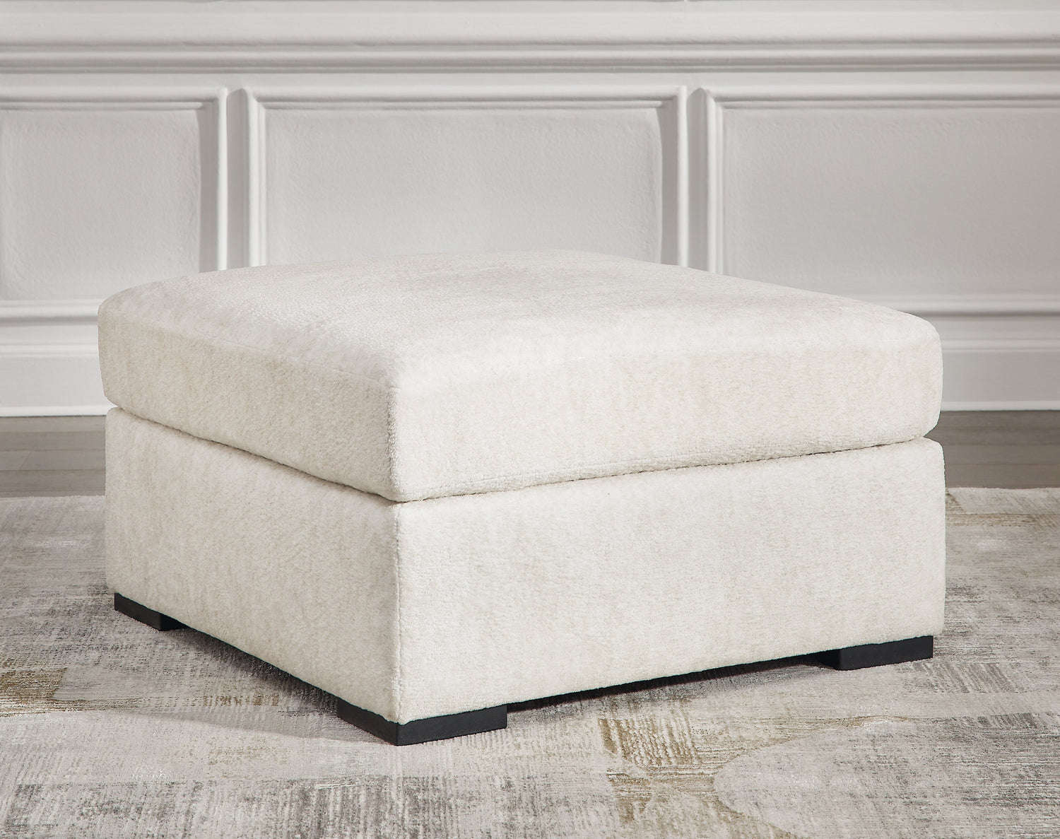 Chessington Ivory Oversized Accent Ottoman - 6190408 - Bien Home Furniture & Electronics