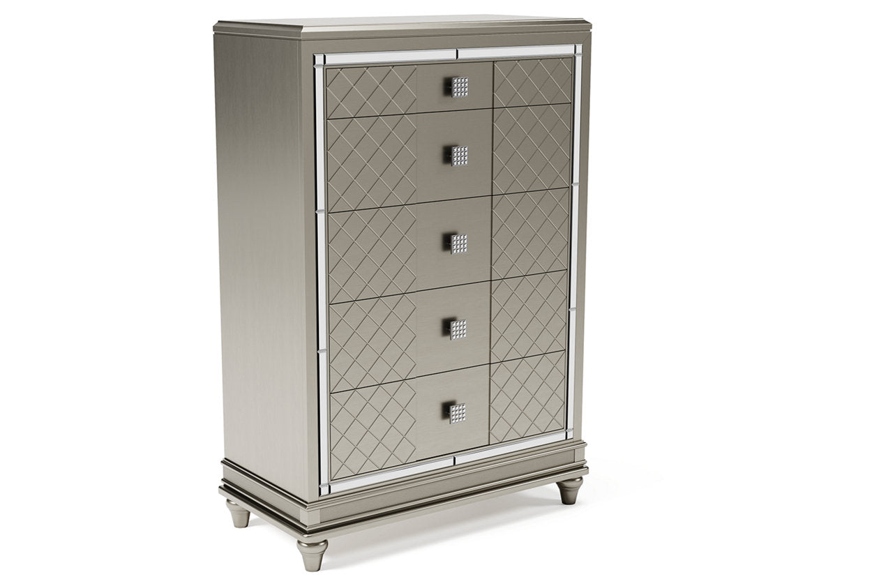 Chevanna Platinum Chest of Drawers - B744-46 - Bien Home Furniture & Electronics
