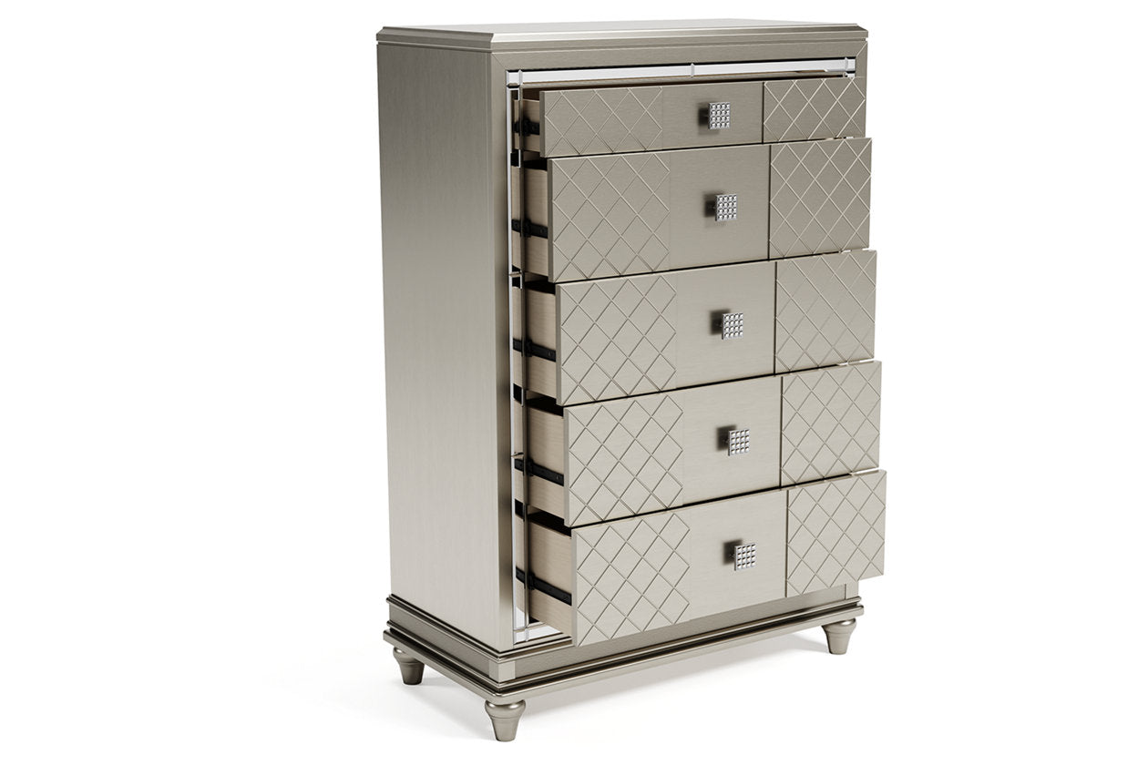 Chevanna Platinum Chest of Drawers - B744-46 - Bien Home Furniture & Electronics