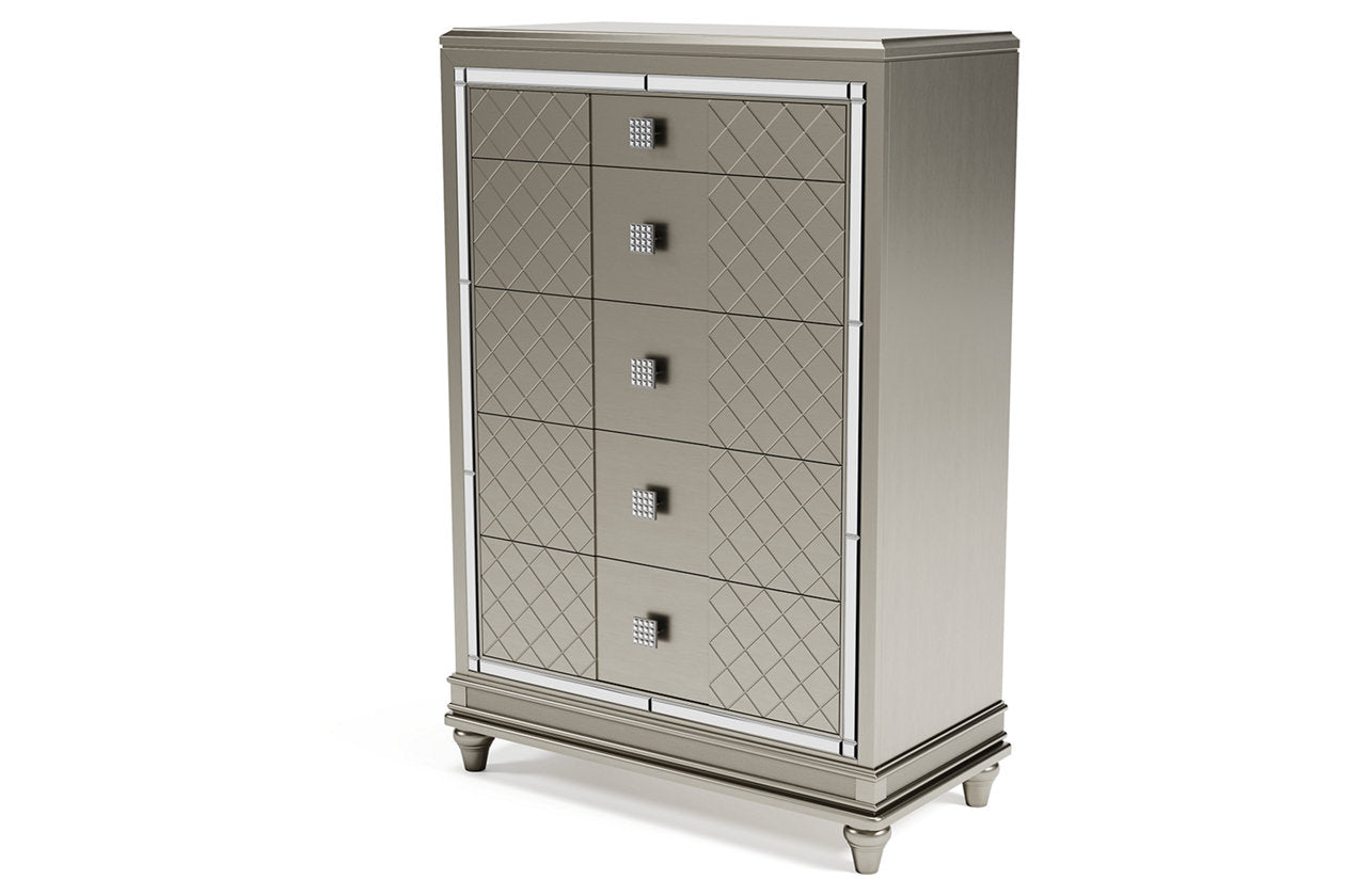 Chevanna Platinum Chest of Drawers - B744-46 - Bien Home Furniture & Electronics