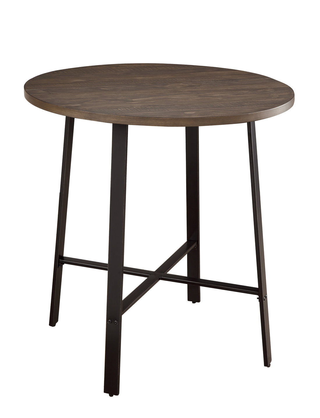Chevre Brown/Gray Round Counter Height Table - 5607-36RD - Bien Home Furniture &amp; Electronics