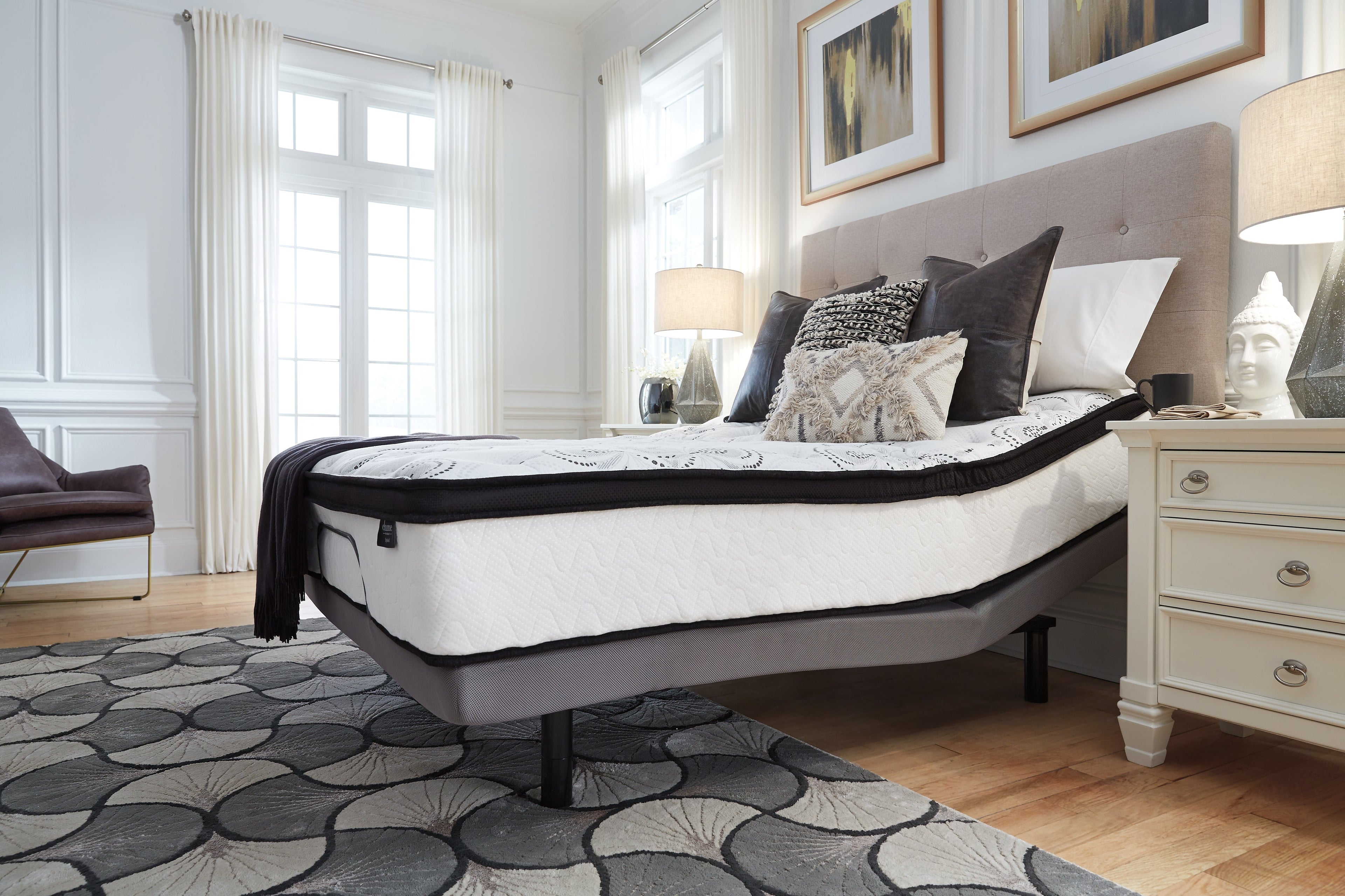 Chime 12 Inch Hybrid White California King Mattress in a Box - M69751 - Bien Home Furniture & Electronics