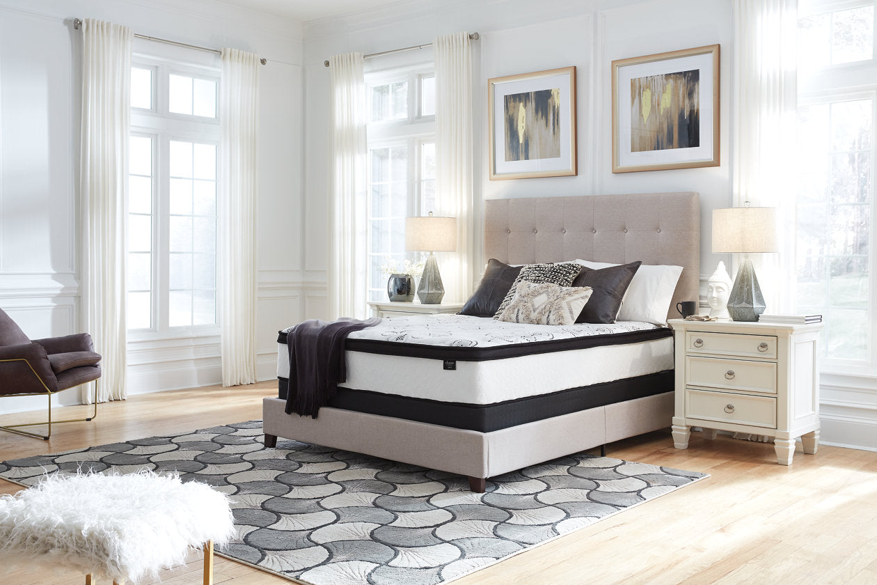 Chime 12 Inch Hybrid White Queen Mattress in a Box - M69731 - Bien Home Furniture &amp; Electronics