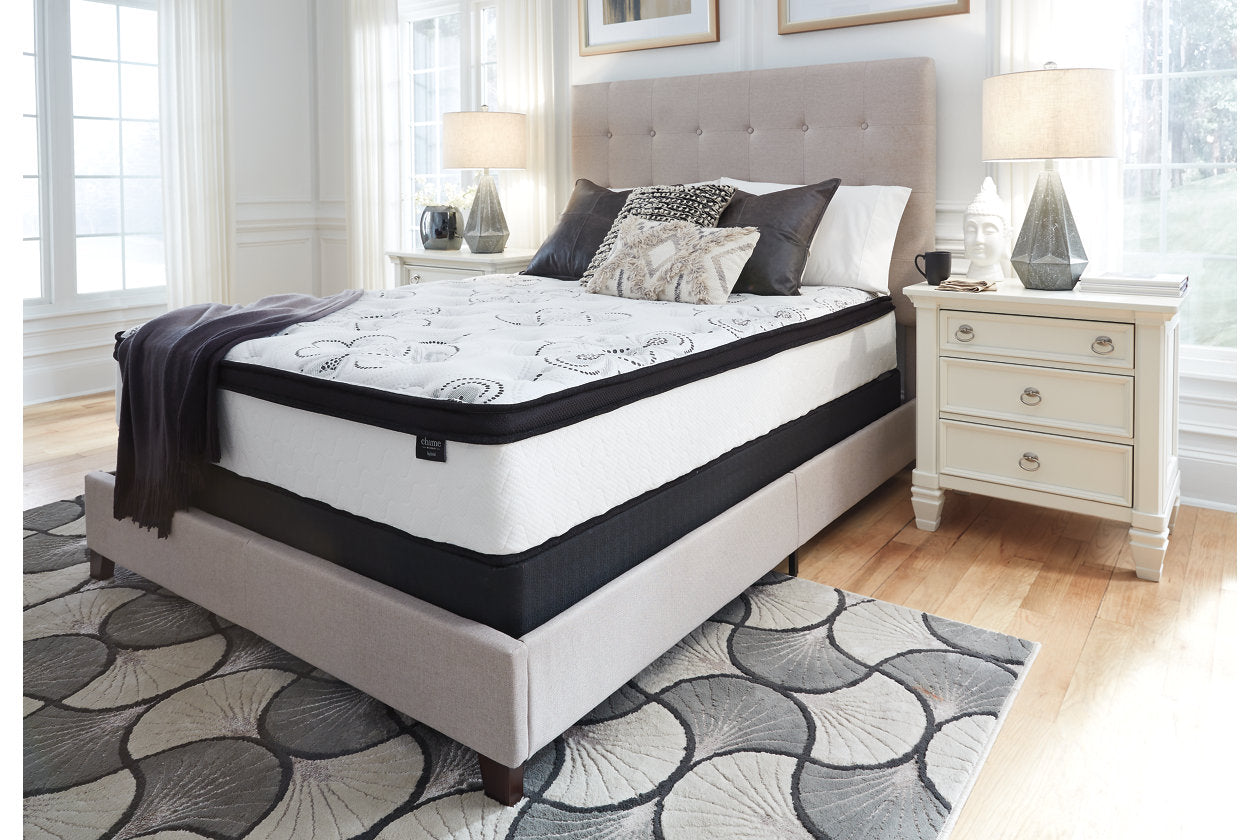 Chime 12 Inch Hybrid White Queen Mattress in a Box - M69731 - Bien Home Furniture &amp; Electronics