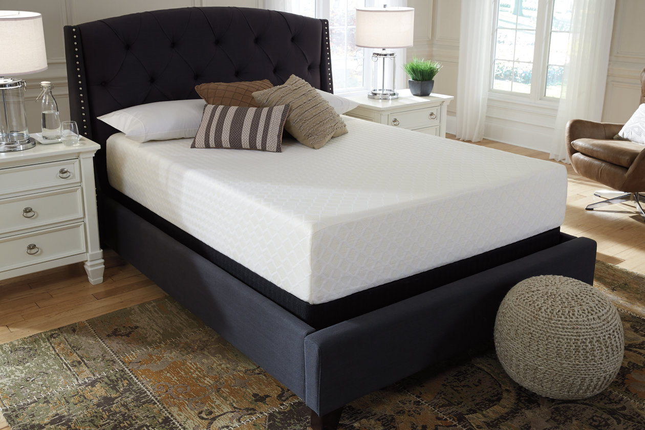 Chime 12 Inch Memory Foam White King Mattress in a Box - M72741 - Bien Home Furniture & Electronics