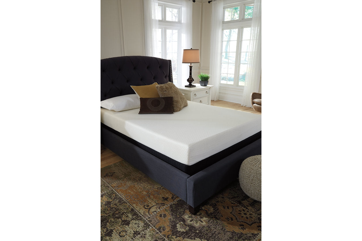 Chime 8 Inch Memory Foam White Full Mattress in a Box - M72621 - Bien Home Furniture &amp; Electronics