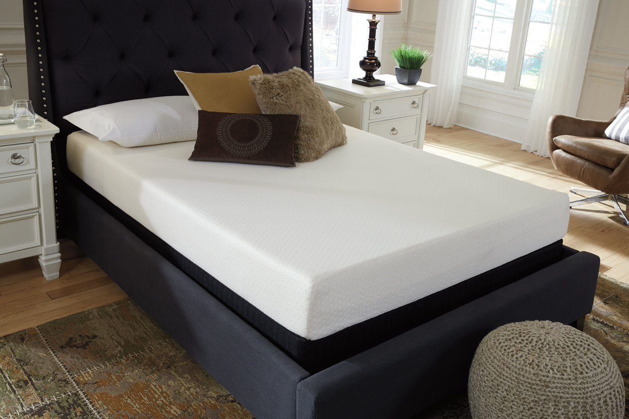 Chime 8 Inch Memory Foam White Queen Mattress in a Box - M72631 - Bien Home Furniture & Electronics