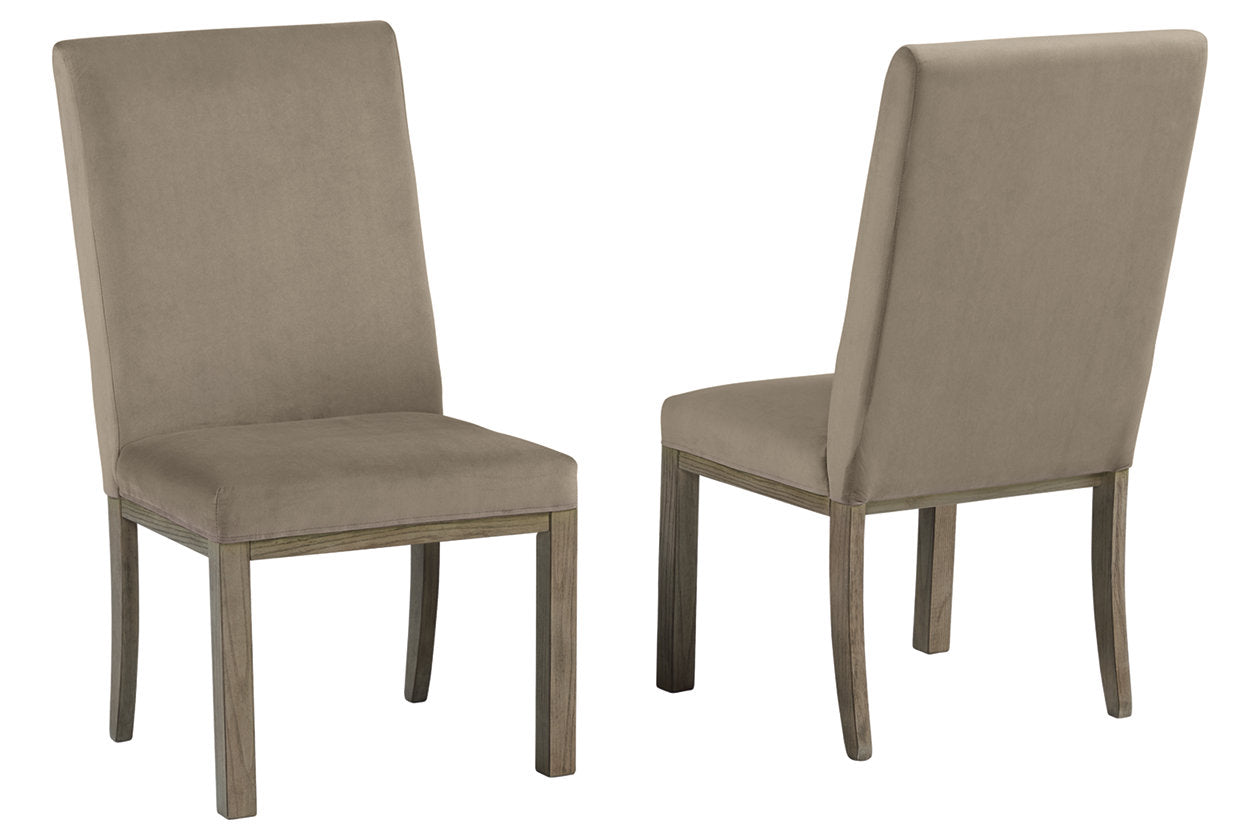 Chrestner Gray/Brown Dining Chair, Set of 2 - D983-01 - Bien Home Furniture & Electronics
