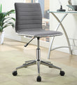 Chryses Gray/Chrome Adjustable Height Office Chair - 800727 - Bien Home Furniture & Electronics