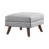 Churchill Ottoman with Tapered Legs Gray - 551303 - Bien Home Furniture & Electronics