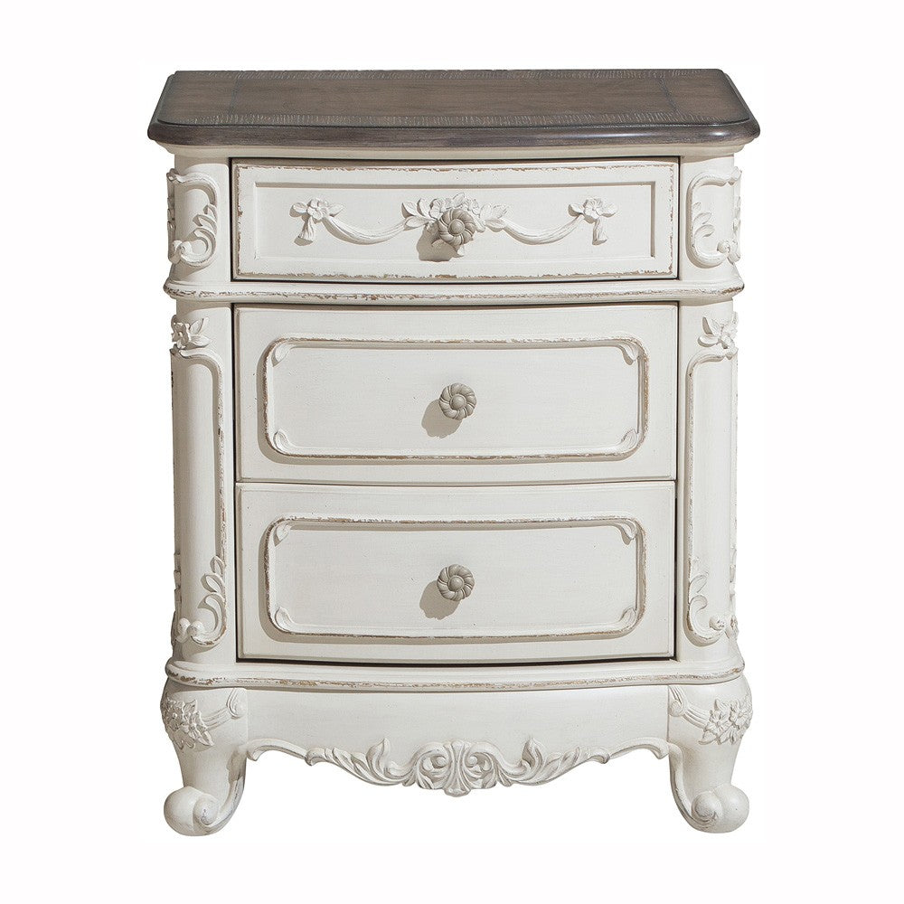 Cinderella Antique White Nightstand - 1386NW-4 - Bien Home Furniture & Electronics
