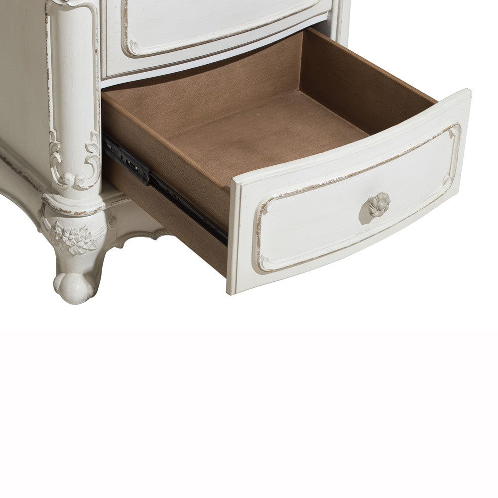Cinderella Antique White Nightstand - 1386NW-4 - Bien Home Furniture & Electronics