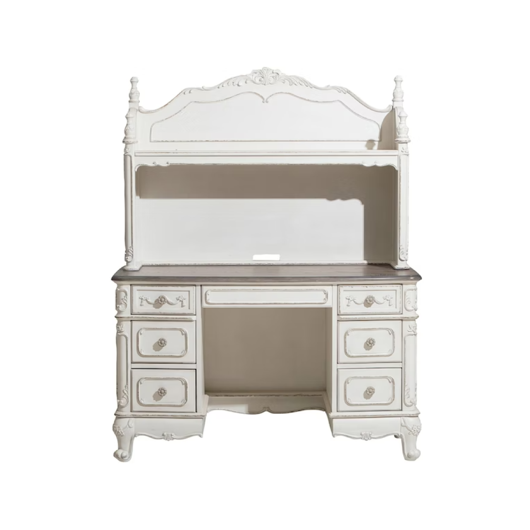 Cinderella Antique White Writing Desk - 1386NW-11 - Bien Home Furniture & Electronics