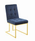 Cisco Ink Blue Tufted Back Side Chairs, Set of 2 - 192493 - Bien Home Furniture & Electronics