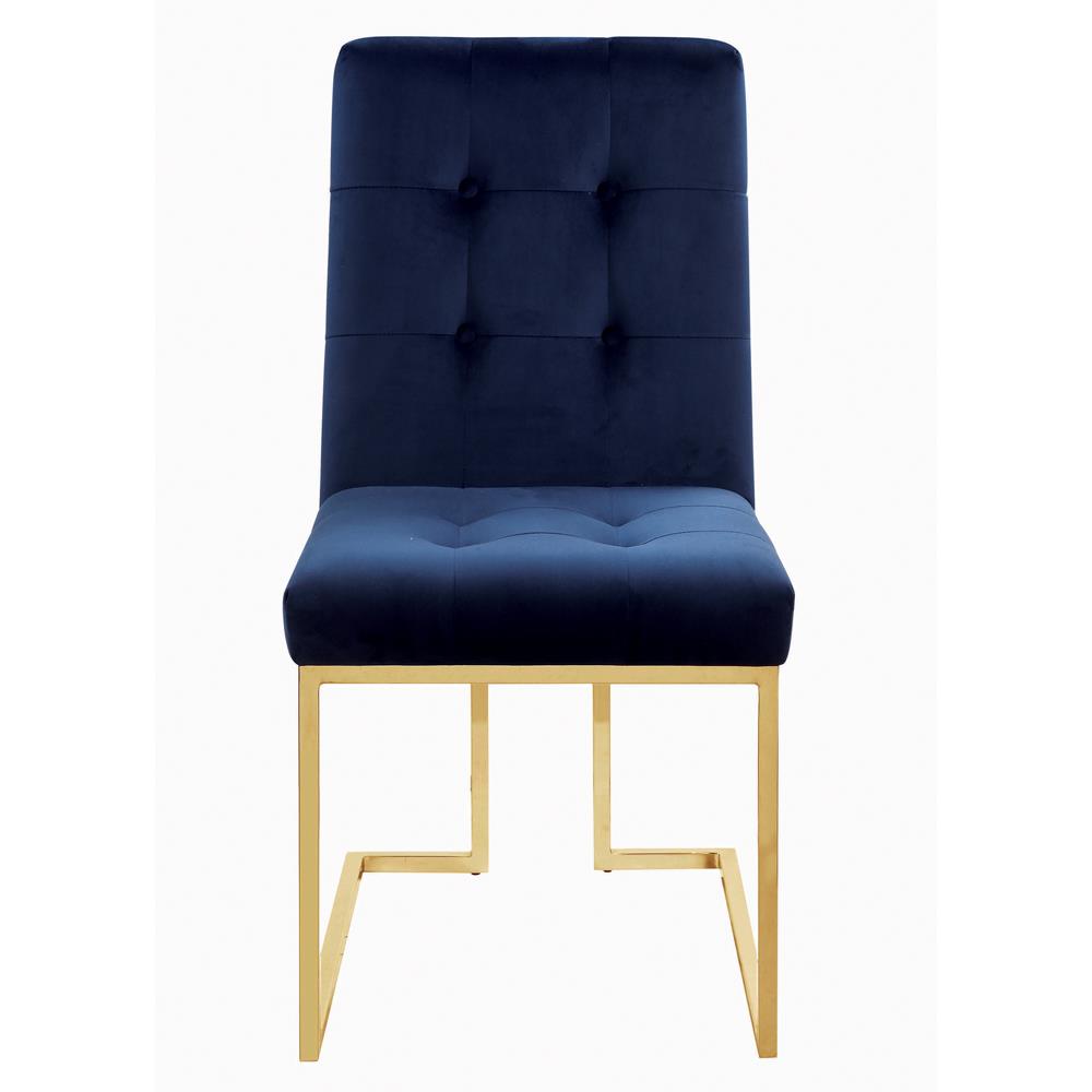 Cisco Ink Blue Tufted Back Side Chairs, Set of 2 - 192493 - Bien Home Furniture & Electronics