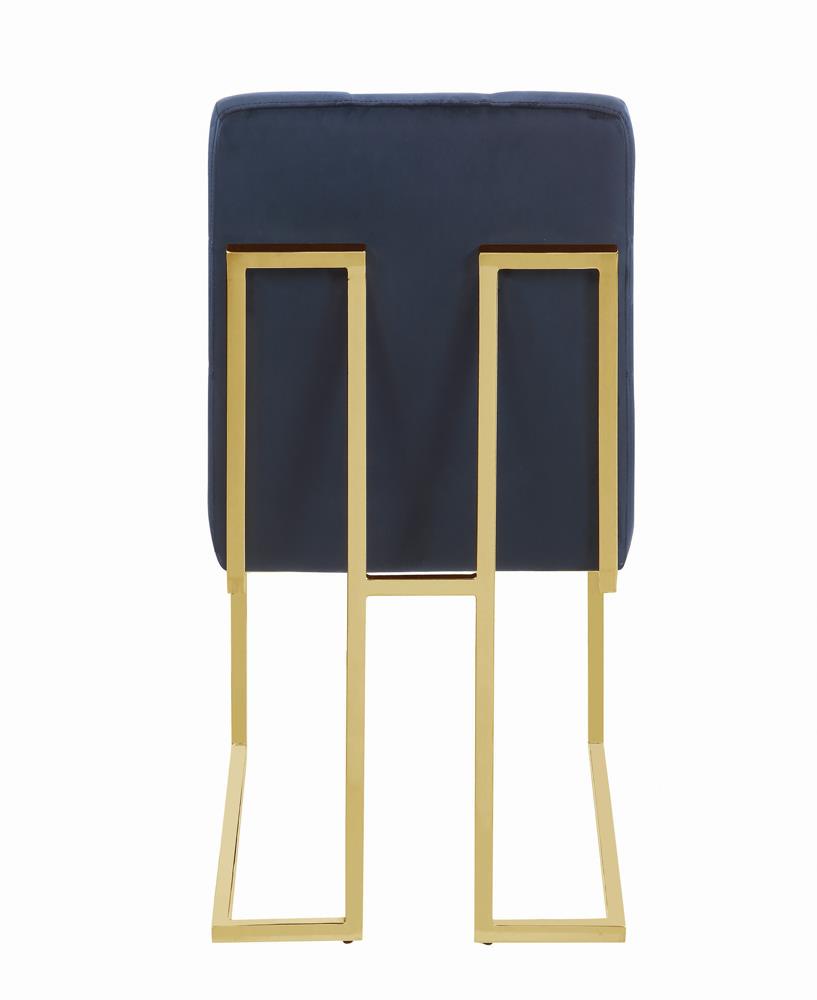 Cisco Ink Blue Tufted Back Side Chairs, Set of 2 - 192493 - Bien Home Furniture & Electronics