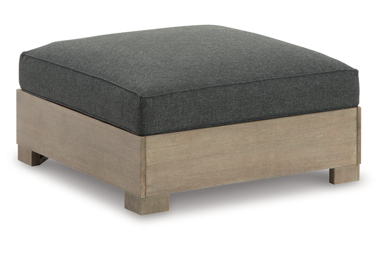 CITRINE PARK Brown Outdoor Ottoman with Cushion - P660-814 - Bien Home Furniture & Electronics