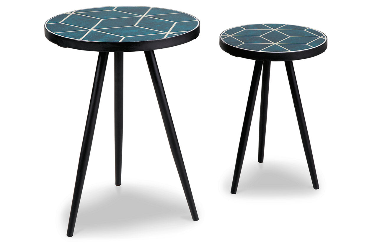 Clairbelle Teal Accent Table, Set of 2 - A4000523 - Bien Home Furniture & Electronics