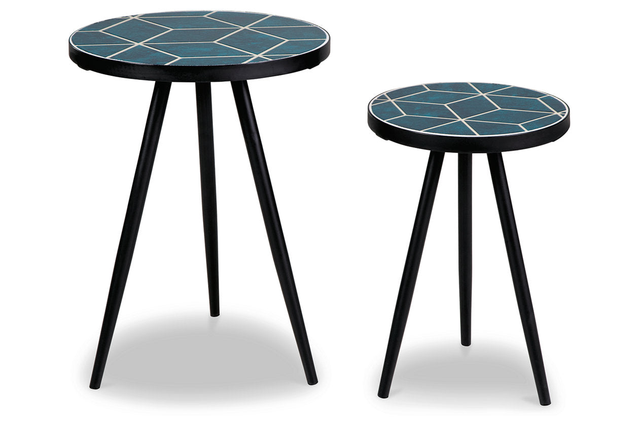 Clairbelle Teal Accent Table, Set of 2 - A4000523 - Bien Home Furniture & Electronics