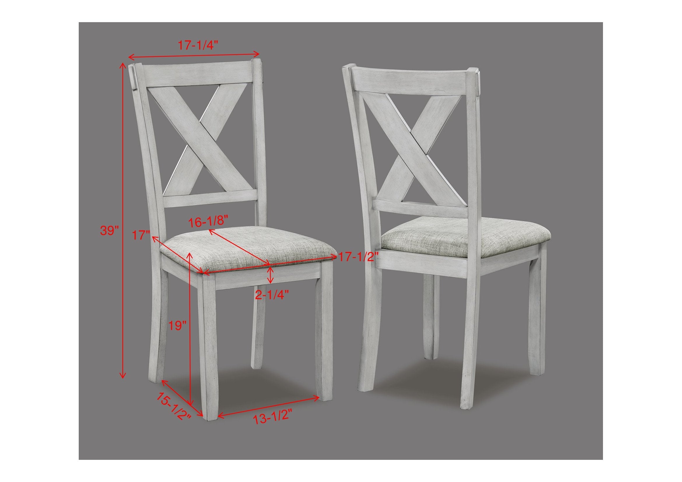 Clara Driftwood Dining Set - SET | 2321DW-SET - Bien Home Furniture & Electronics