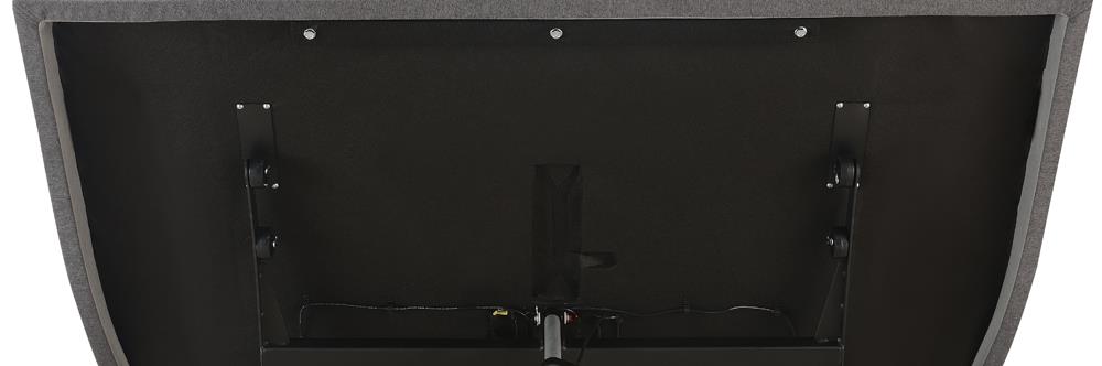 Clara Gray/Black Full Adjustable Bed Base - 350131F - Bien Home Furniture & Electronics