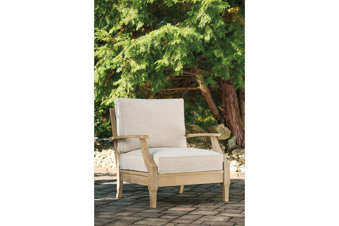 Clare View Beige Lounge Chair with Cushion - P801-820 - Bien Home Furniture & Electronics