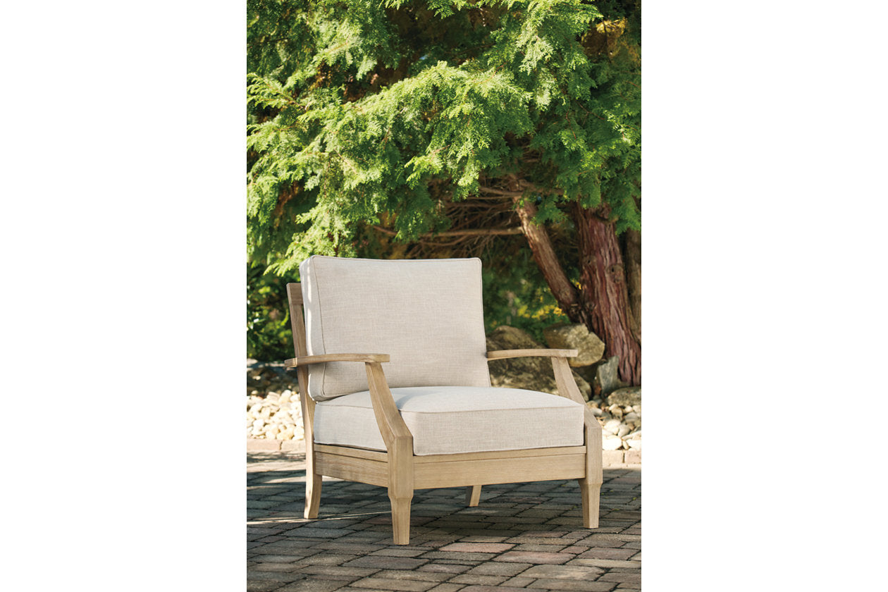 Clare View Beige Lounge Chair with Cushion - P801-820 - Bien Home Furniture & Electronics