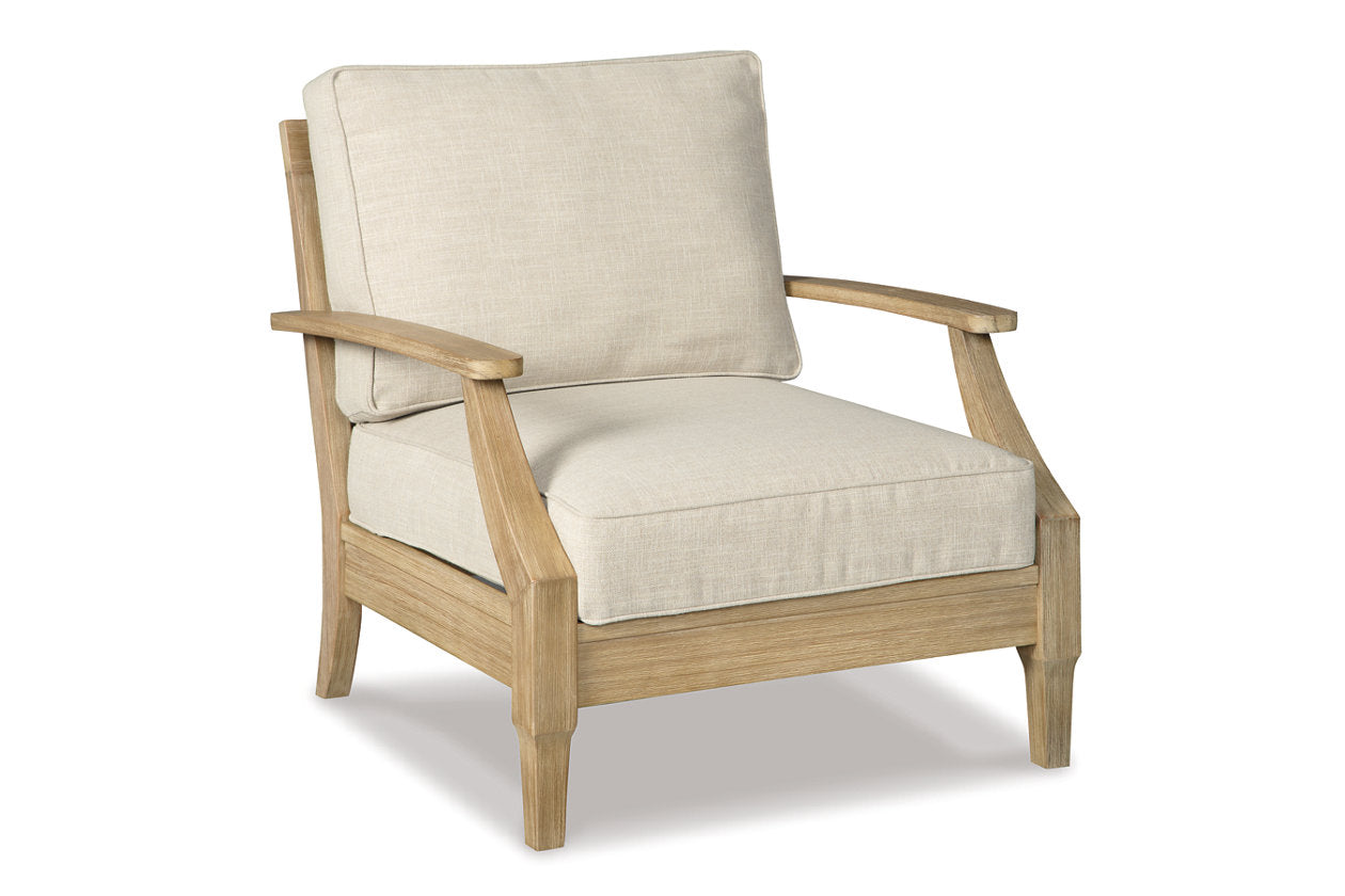 Clare View Beige Lounge Chair with Cushion - P801-820 - Bien Home Furniture & Electronics