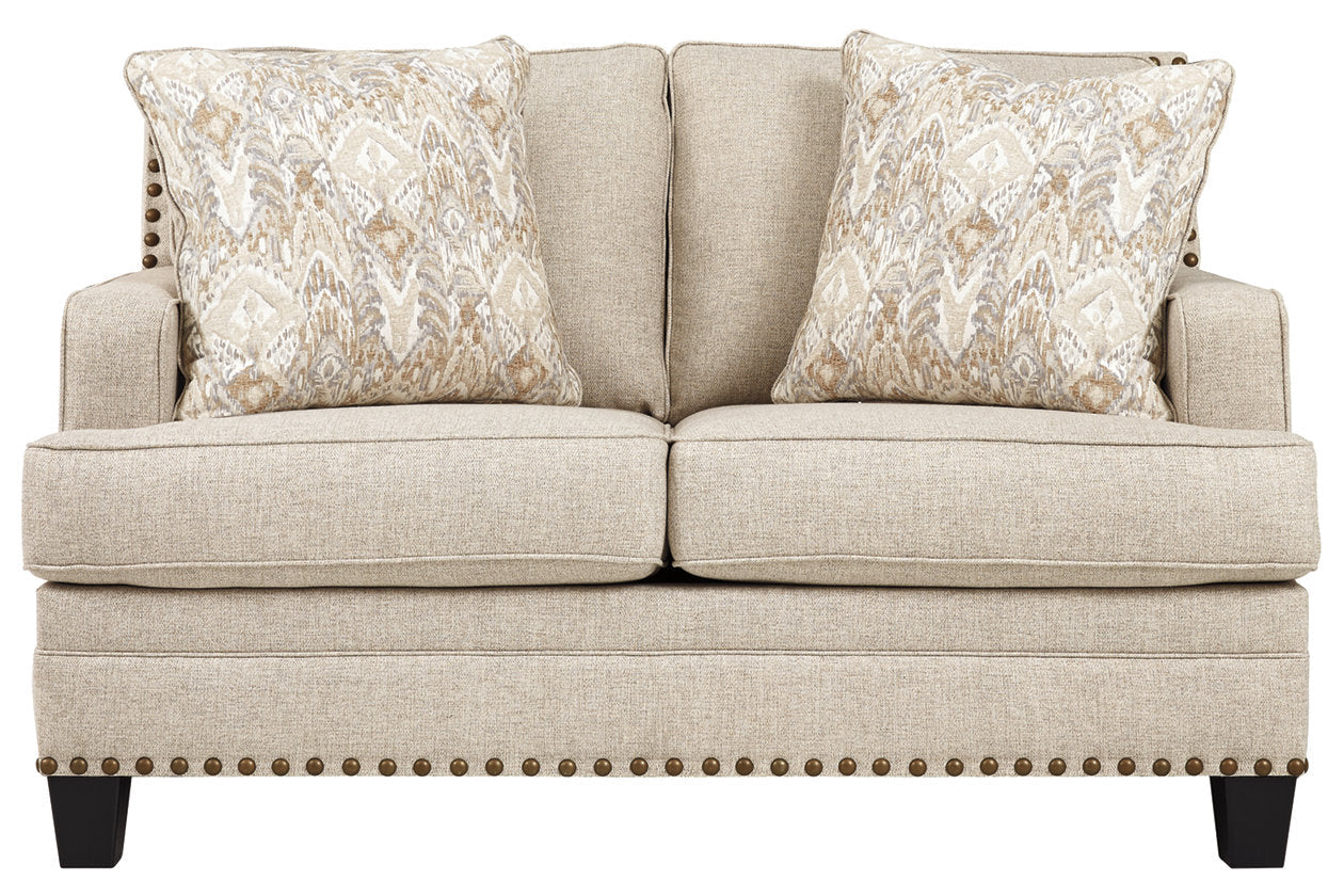 Claredon Linen Loveseat - 1560235 - Bien Home Furniture &amp; Electronics