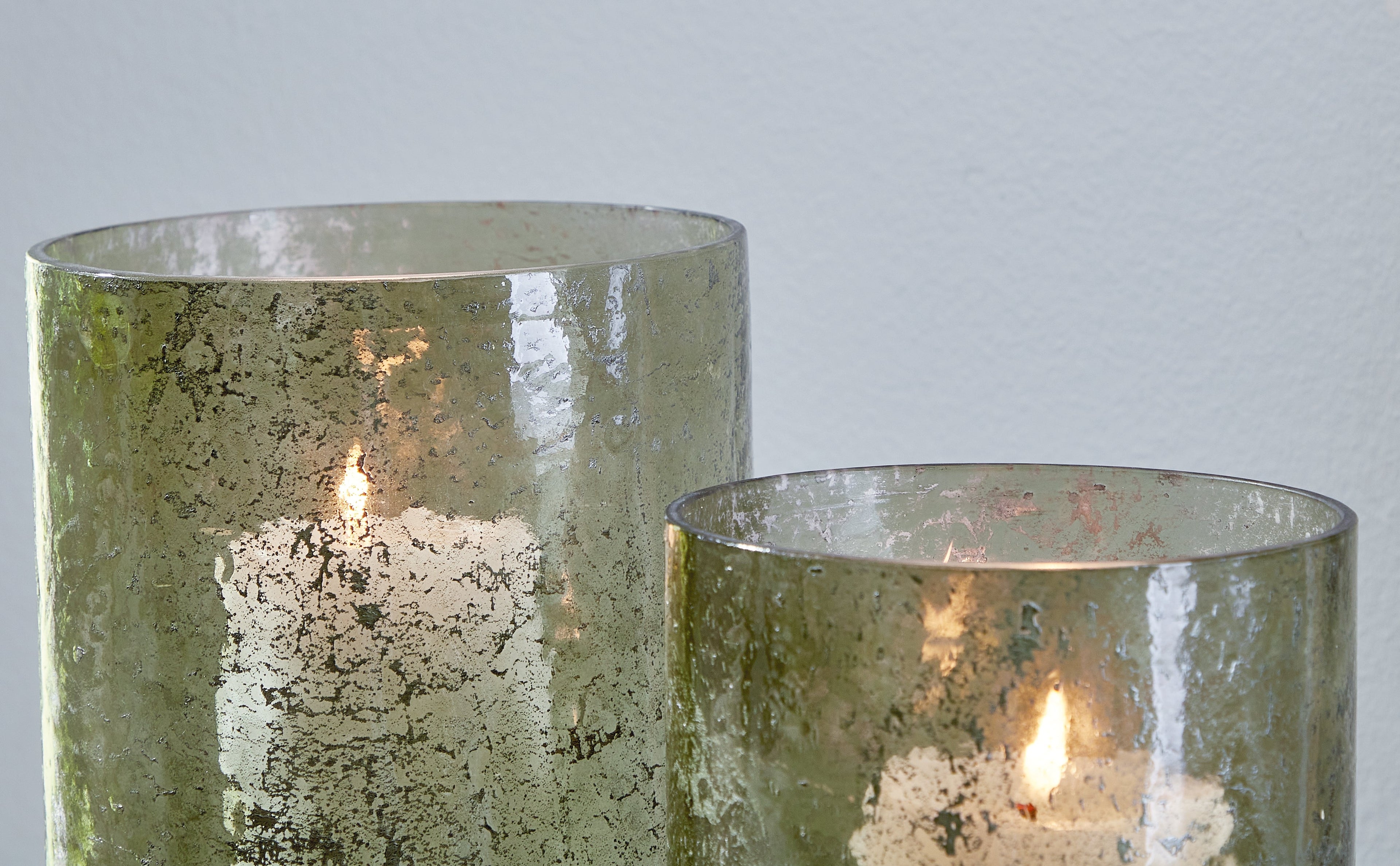 Clarkton Green Candle Holder Set (Set of 2) - A2000623 - Bien Home Furniture & Electronics