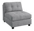 Claude Dove Tufted Cushion Back Armless Chair - 551004 - Bien Home Furniture & Electronics
