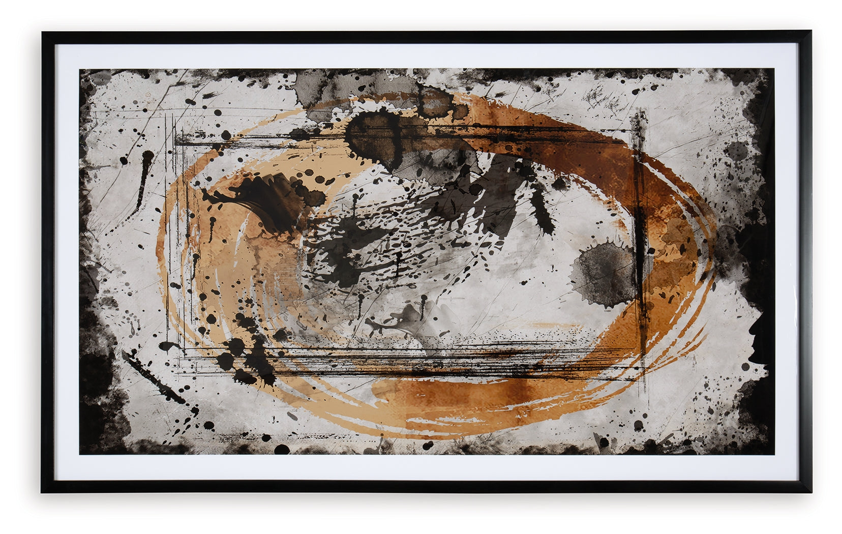 Clefting Black/Caramel/Tan Wall Art - A8000374 - Bien Home Furniture &amp; Electronics