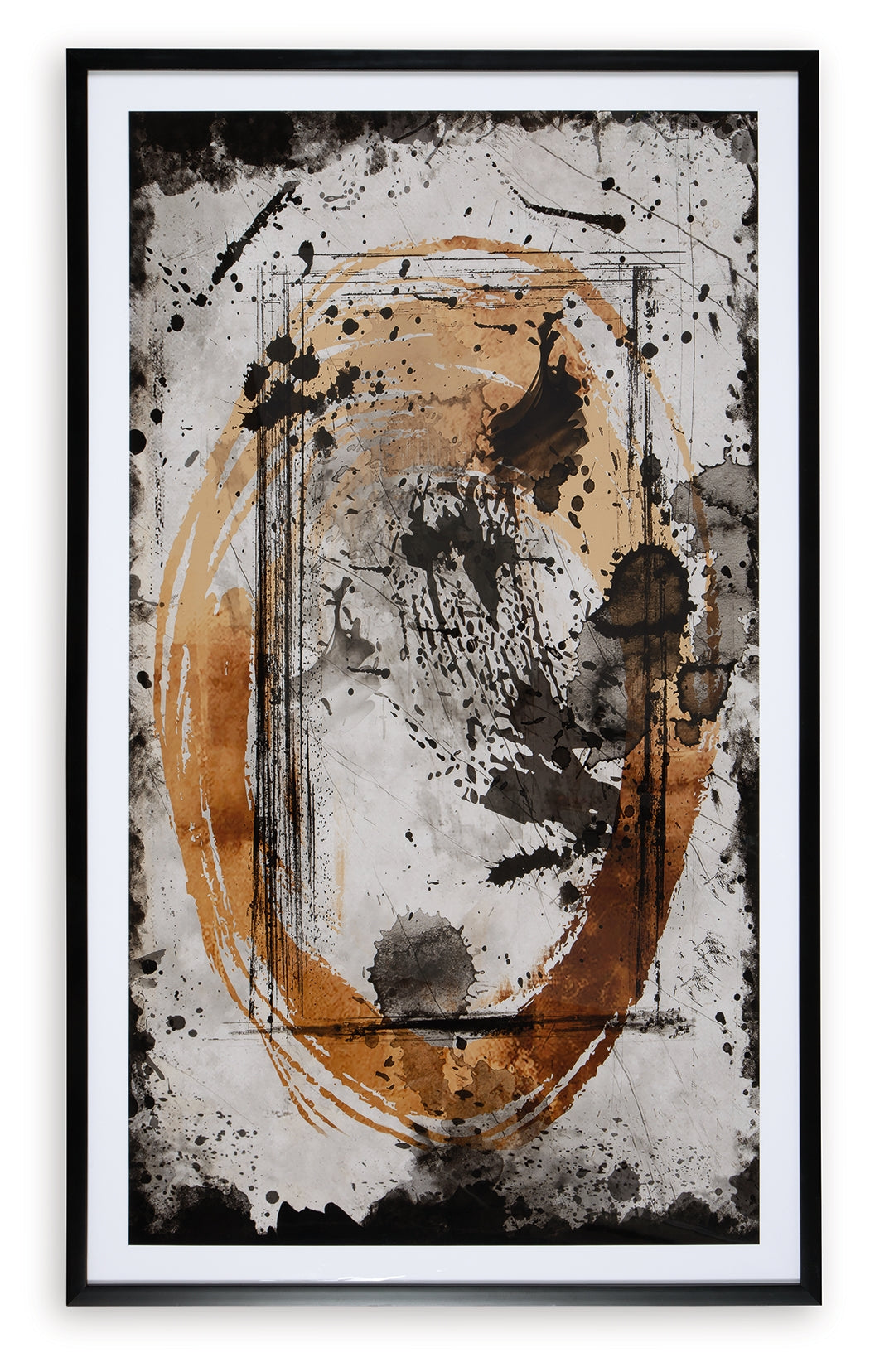 Clefting Black/Caramel/Tan Wall Art - A8000374 - Bien Home Furniture & Electronics