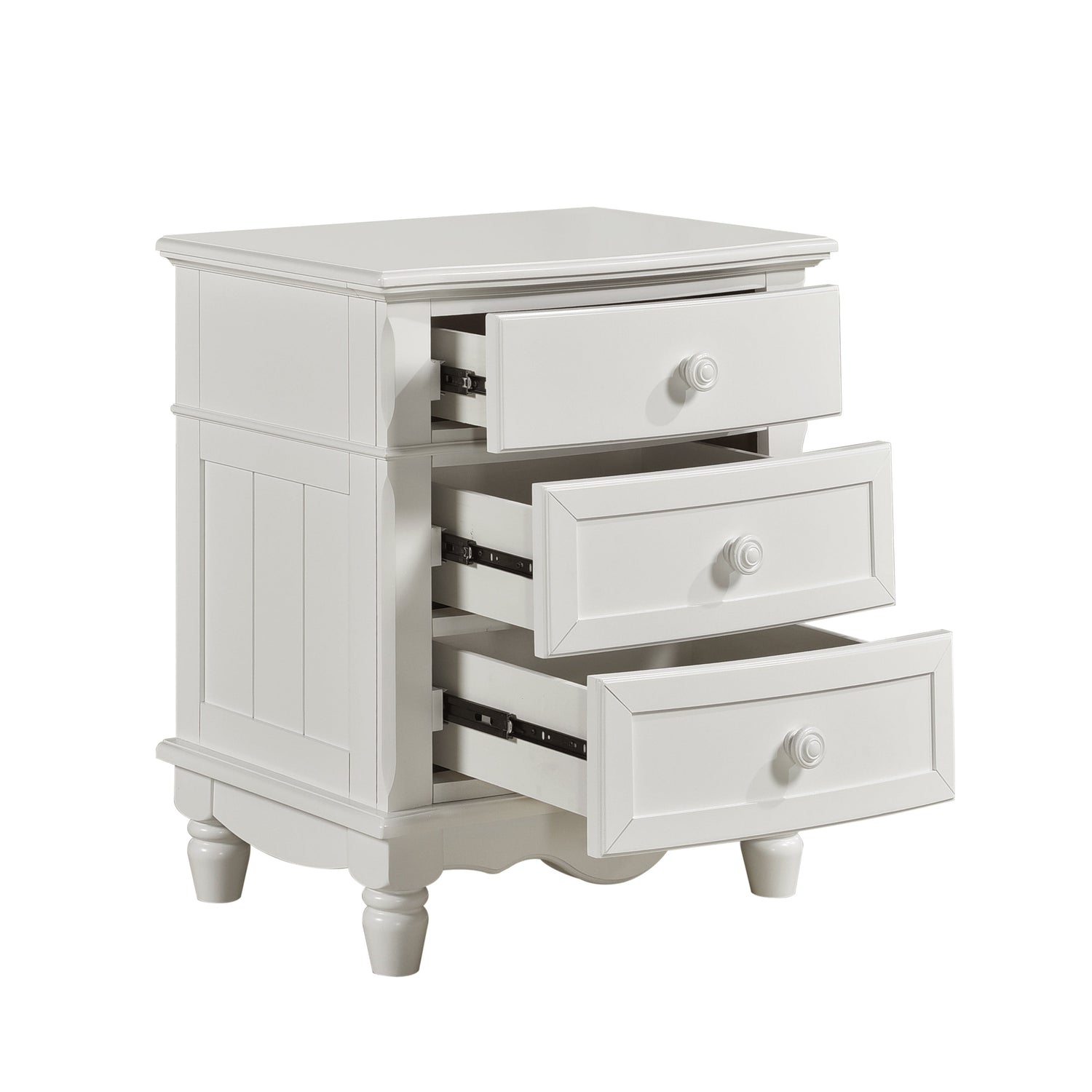 Clementine White Nightstand - B1799-4 - Bien Home Furniture & Electronics