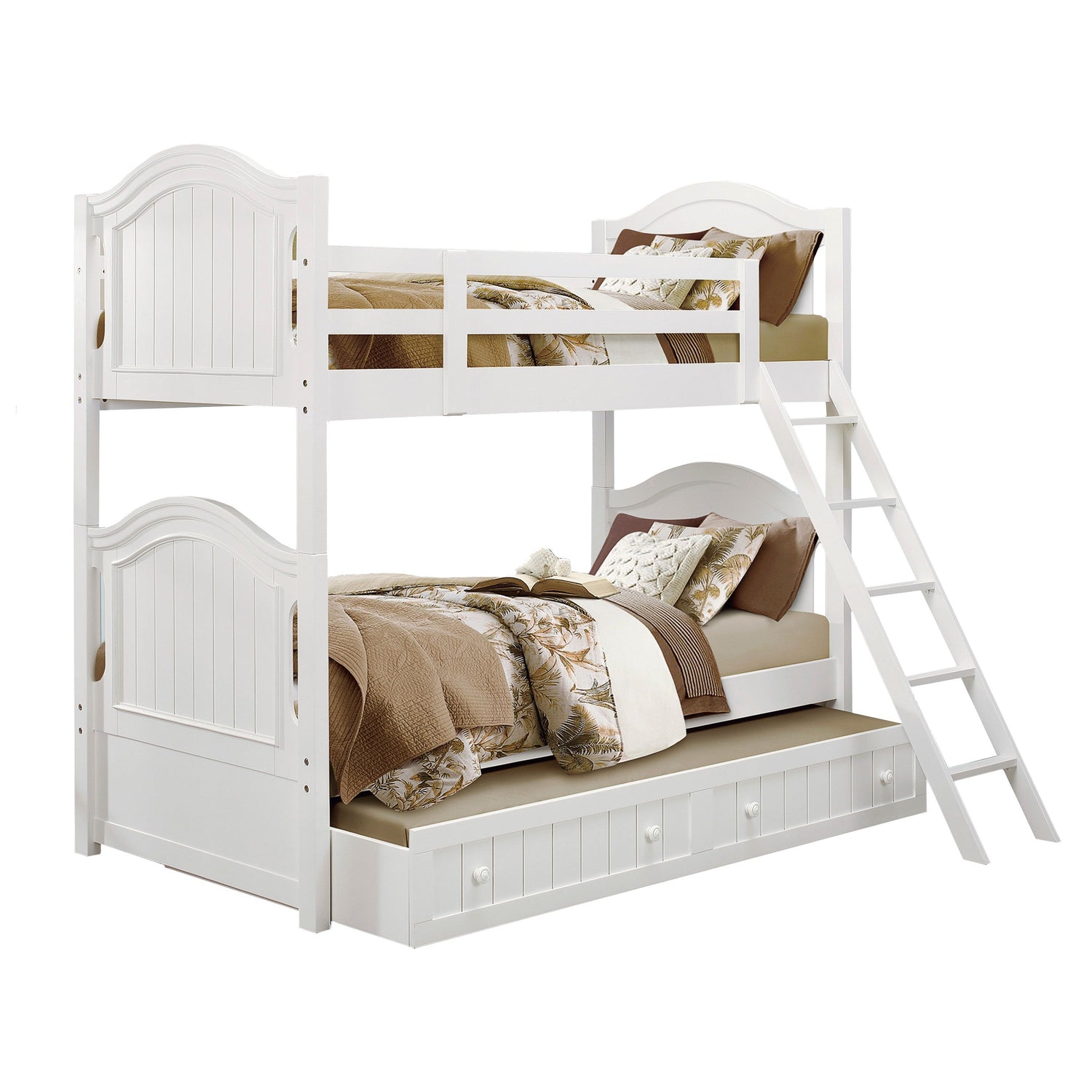 Clementine White Twin/Twin Bunk Bed - SET | B1799-HF | B1799-RL | B1799-SL - Bien Home Furniture & Electronics