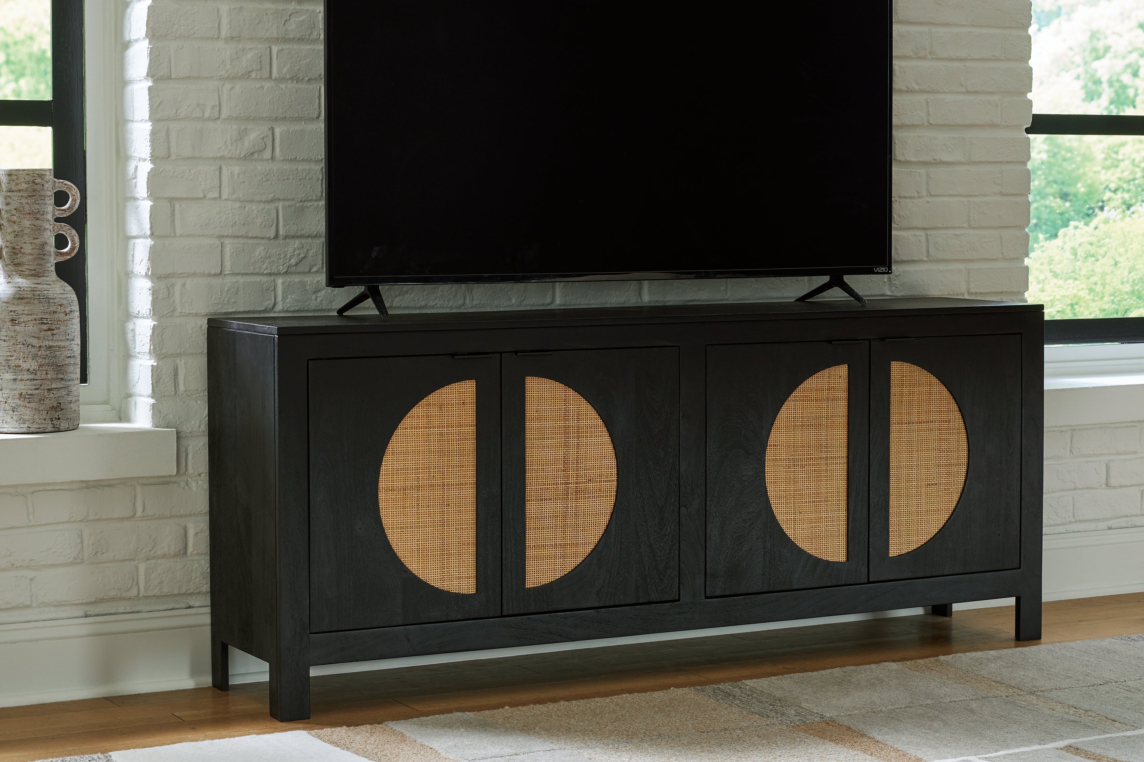 Cliffiings Black/Natural Accent Cabinet - A4000575 - Bien Home Furniture & Electronics