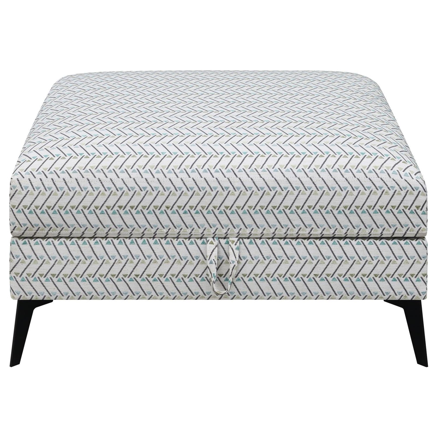 Clint Upholstered Ottoman with Tapered Legs Multi-color - 509807 - Bien Home Furniture &amp; Electronics