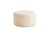 Cloe Ivory Boucle Round Ottoman - CLOEIVORY-OTT - Bien Home Furniture & Electronics