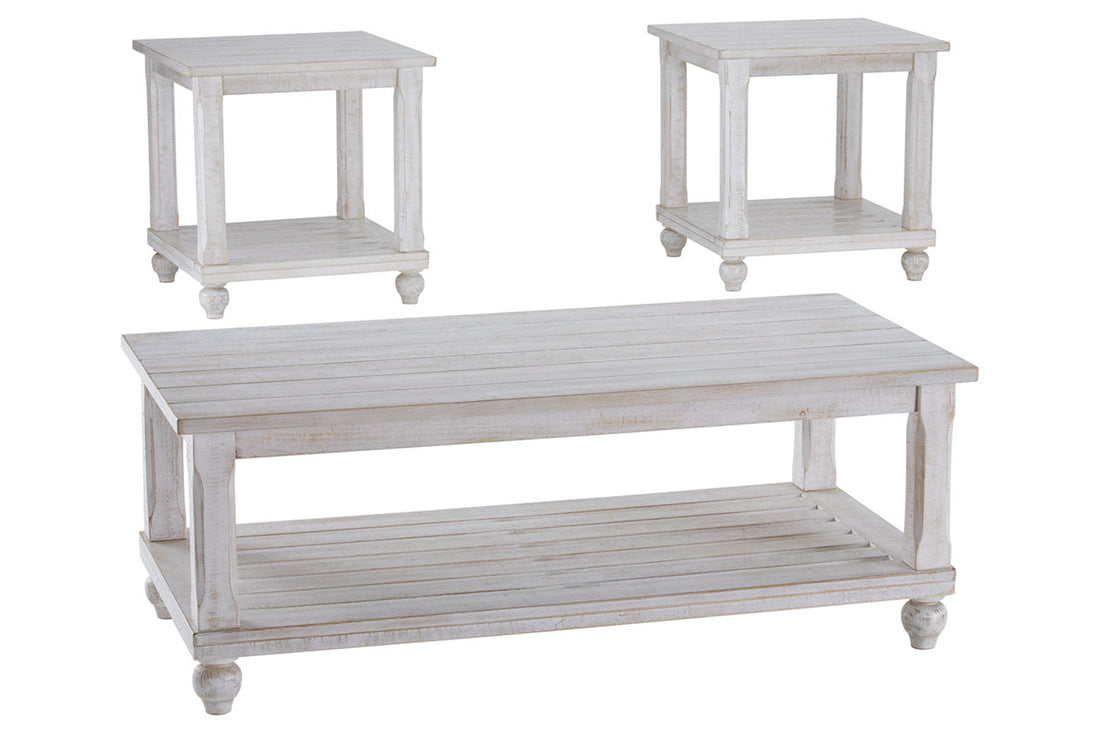 Cloudhurst White Table, Set of 3 - T488-13 - Bien Home Furniture &amp; Electronics