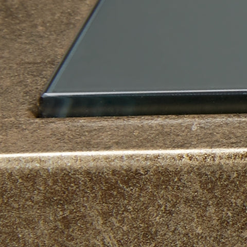 Cloverty Aged Gold Finish Coffee Table - T440-1 - Bien Home Furniture & Electronics